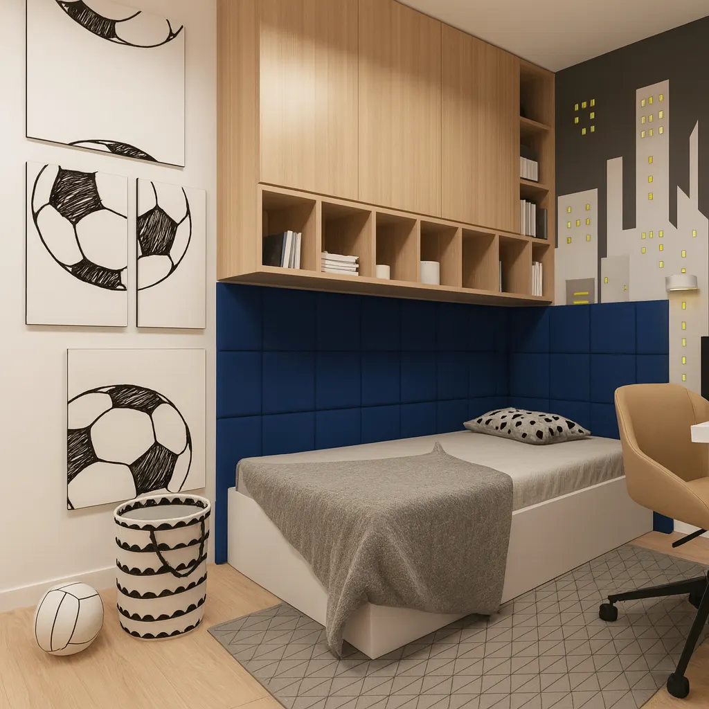 Detail of a designed interior with custom furniture — Intro Design Studio
